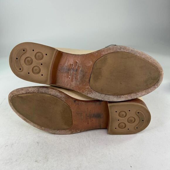 Thursday dreamer Women's Chelsea Boots US 9.5 Natural Beige Leather Pull-On Boot - Picture 8 of 11